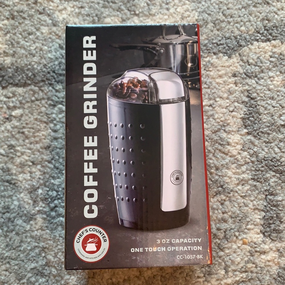 New in box Chefs Counter Coffee Grinder